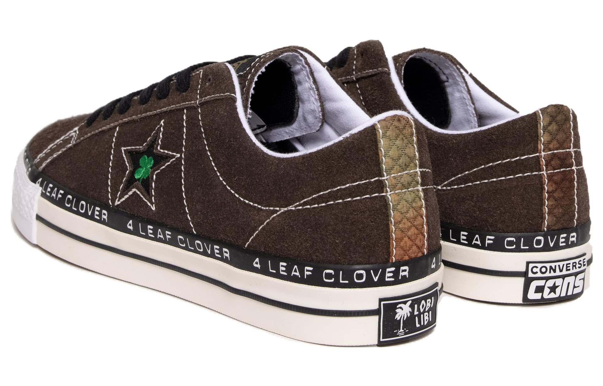 Кроссовки Patta x Converse One Star "4 Leaf Clover" Brown - изображение 4