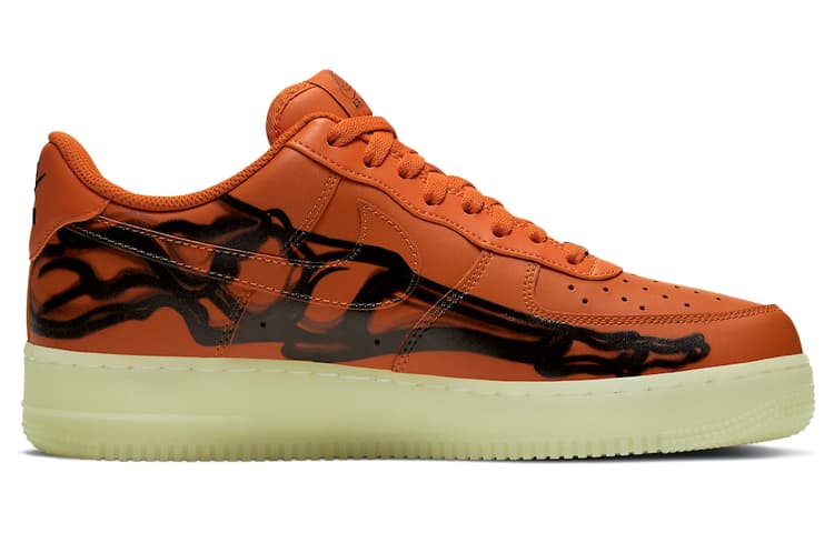 Кроссовки Nike Air Force 1 Low 07 Skeleton QS "Orange" - изображение 2