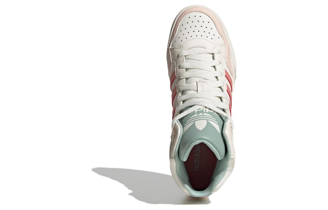 Кроссовки Adidas Originals Extaball Up противоскользящие высокие кеды для скейтбординга женские белые зеленые - изображение 4