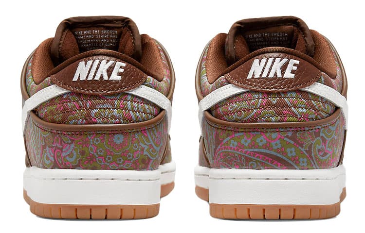 Кроссовки Nike Dunk SB Paisley Brown White — фото 5