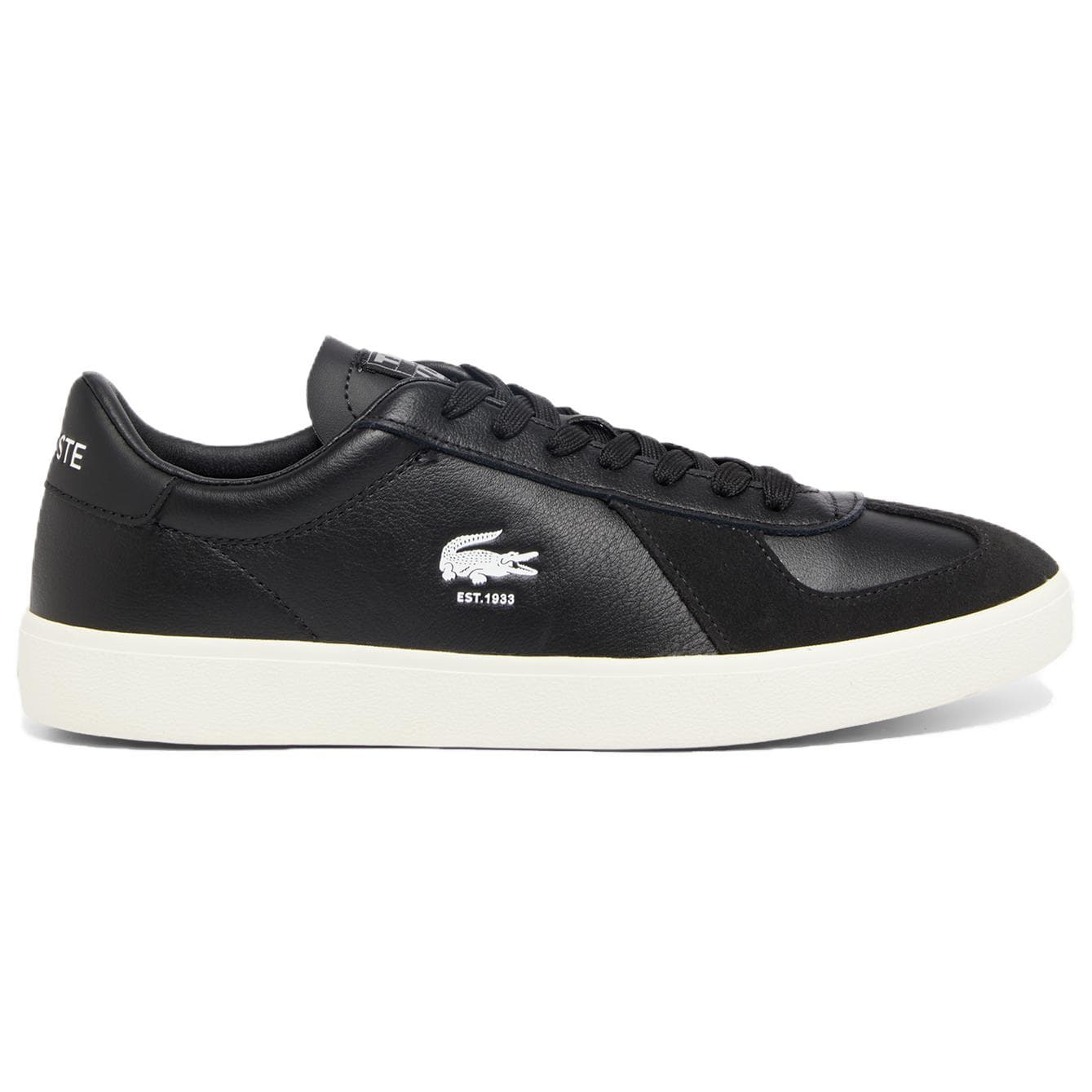 Кроссовки LACOSTE BASESHOT Противоскользящие Износостойкие Низкие Кроссовки для скейтбординга Мужские Черные - изображение 2