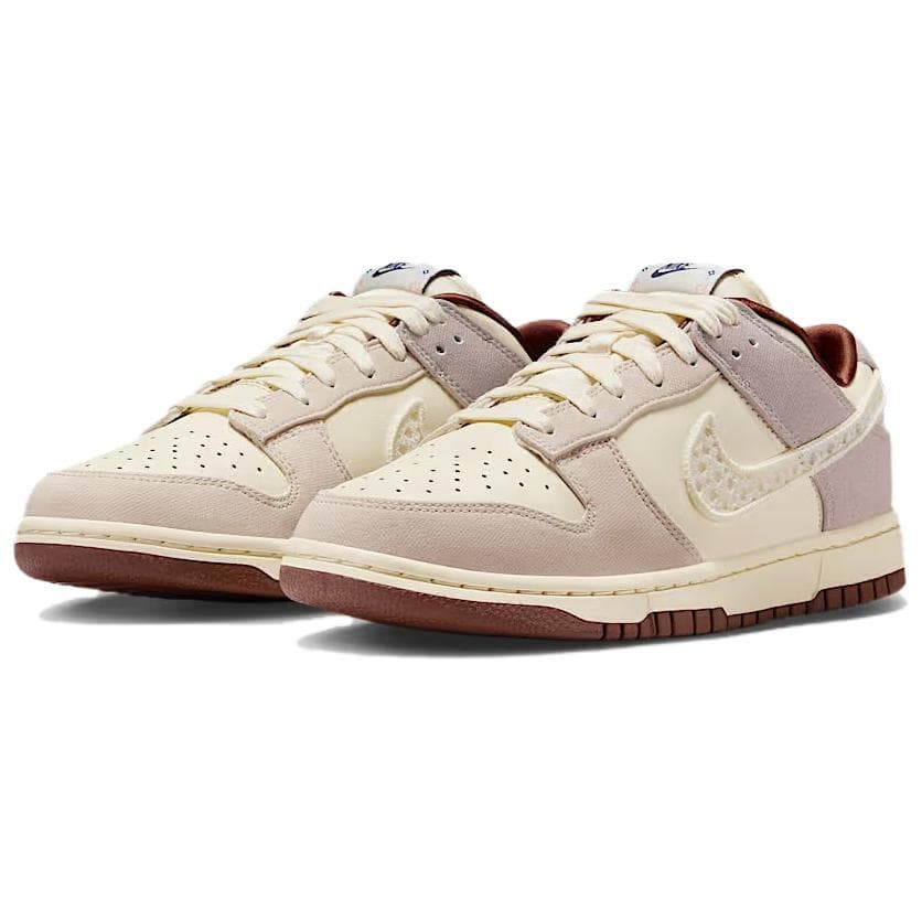 Кроссовки Nike Dunk Устойчивая к истиранию Низкая Скейтборд Обувь Женская Бежевая Коричневая - изображение 3