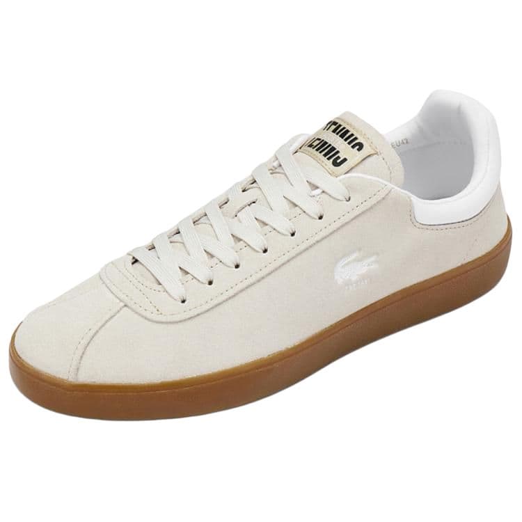 Кроссовки LACOSTE BASESHOT Низкие кроссовки для скейтбординга Мужские Бежевые - изображение 2