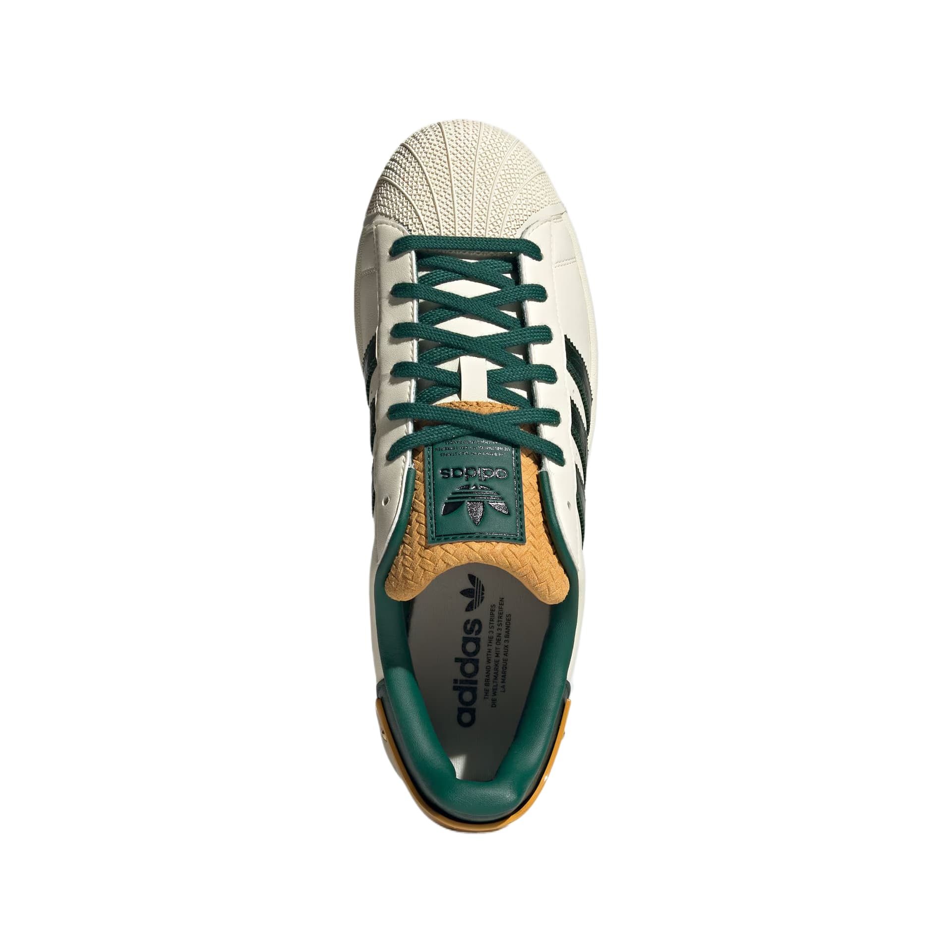 Кроссовки Adidas Originals Superstar 2 Кожаные Низкие Кроссовки для Скейтбординга Унисекс Белые Зеленые - изображение 6