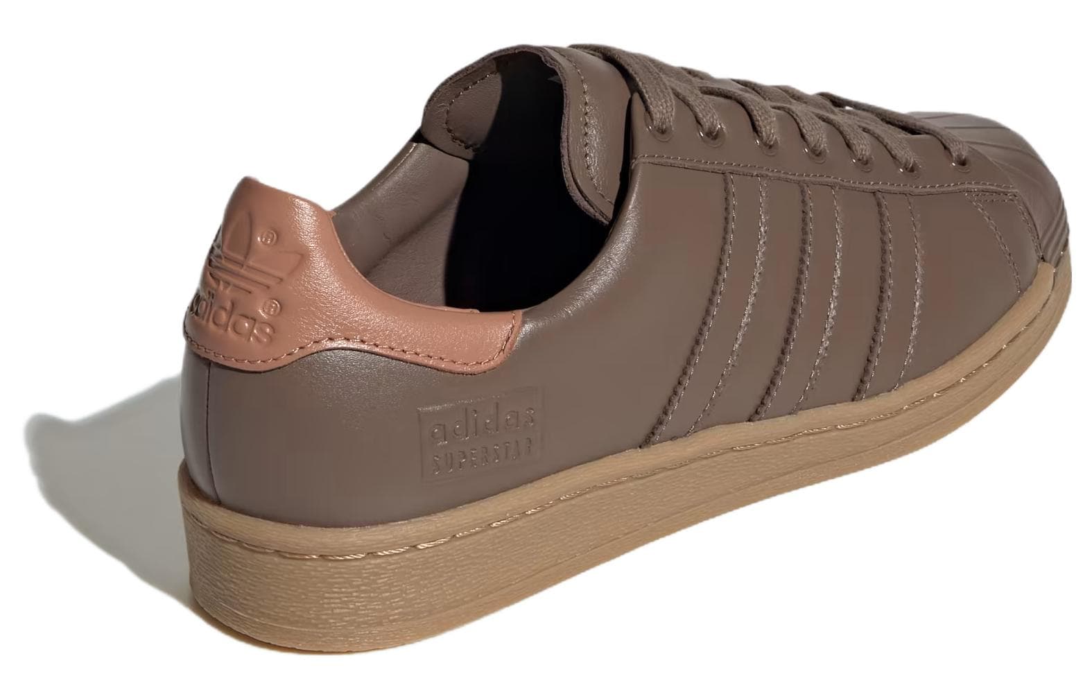 Кроссовки Adidas Originals Superstar LU Амортизация Низкие Кроссовки для Скейтбординга Мужские Коричневые - изображение 3