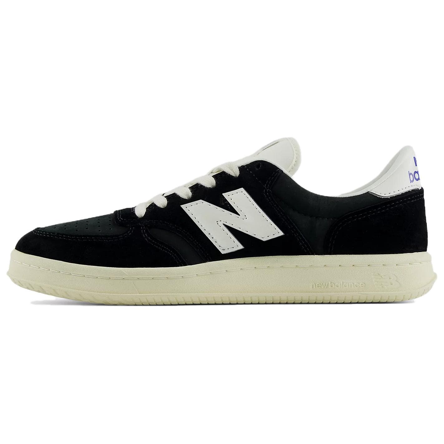 Кроссовки New Balance NB T500 Искусственная замша устойчивая к истиранию низкий верх кроссовки для скейтбординга унисекс черный - изображение 1