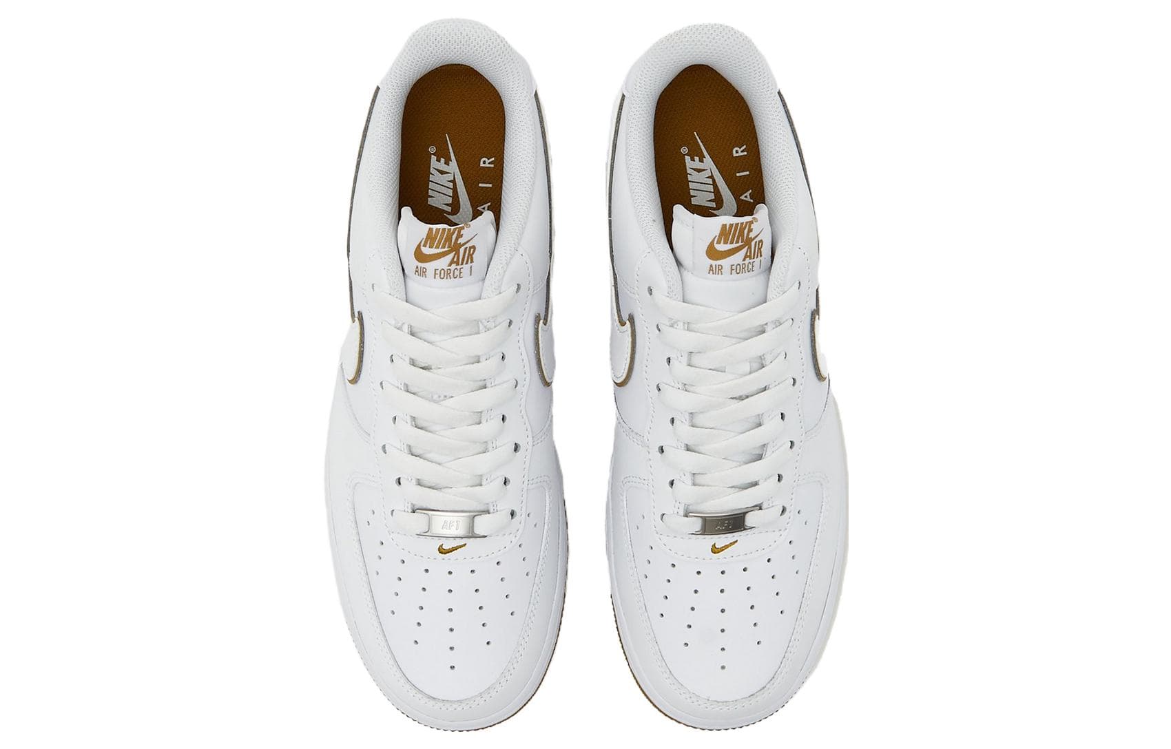 Кроссовки Nike Air Force 1 Low White Brown — фото 3
