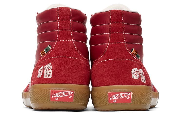 Кроссовки Taka Hayashi x Vans Vault High Top Red - изображение 5