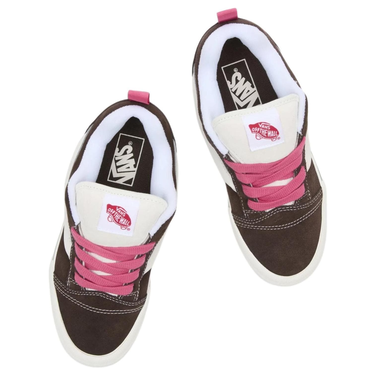 Кроссовки Vans Knu Skool Brown Red - изображение 4