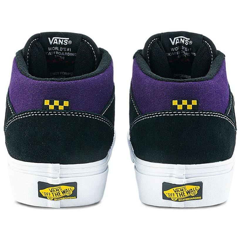 Кроссовки Vans Skate Half Abrasion Resistant MID Скейтборд Обувь Унисекс Черный Фиолетовый - изображение 4