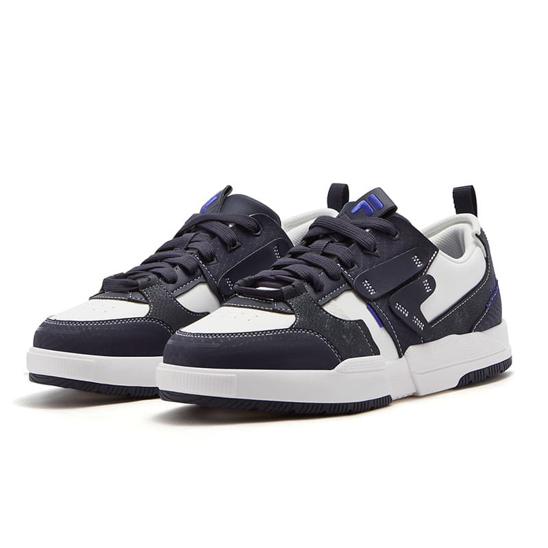 Кроссовки FILA FUSION GEOMETRY Geometric Shoe Текстиль Синтетическая кожа Низкий топ Скейтборд Обувь Женская Лист Серый Синий - изображение 3