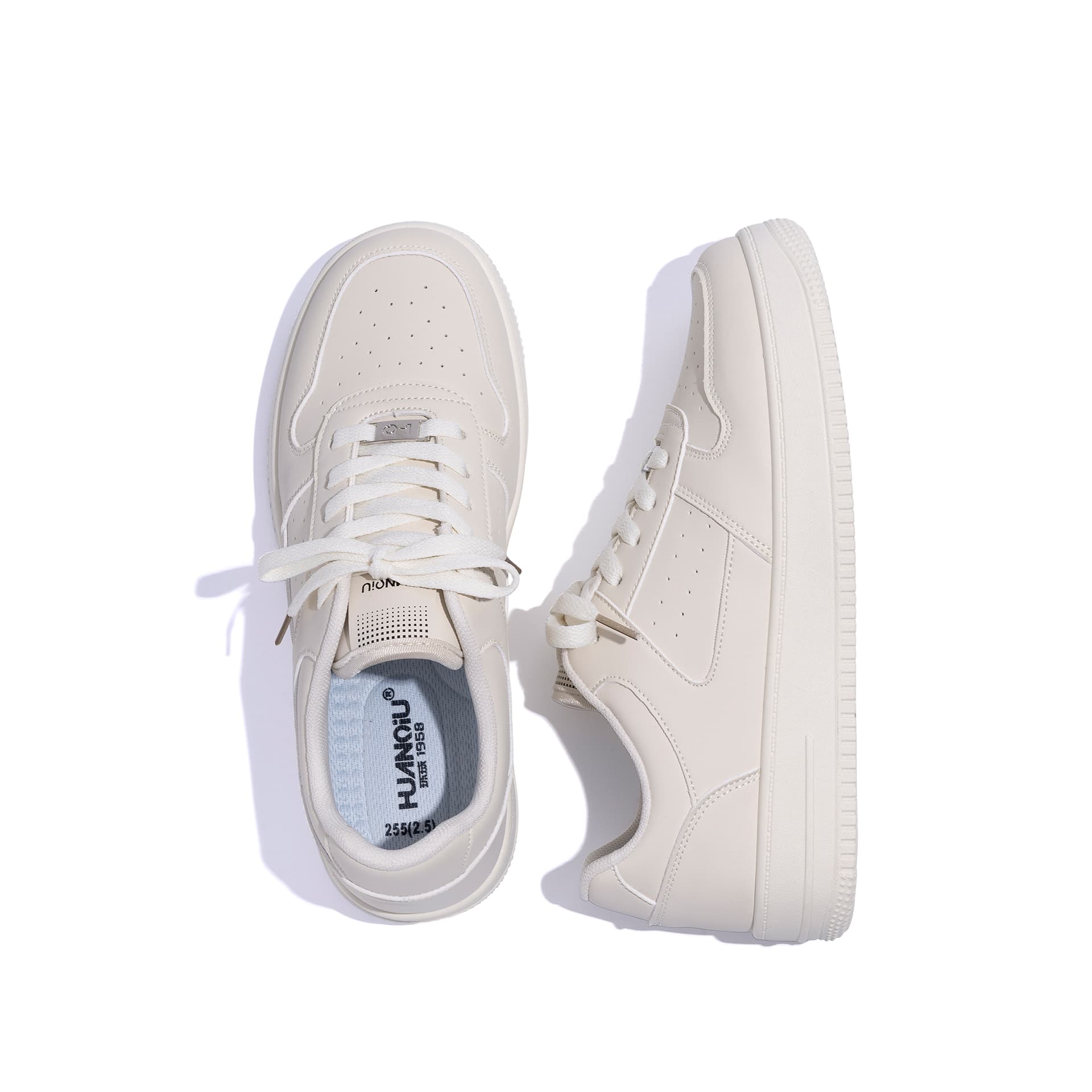 Кроссовки HUANQIU Low Top Sneakers Beige - изображение 6