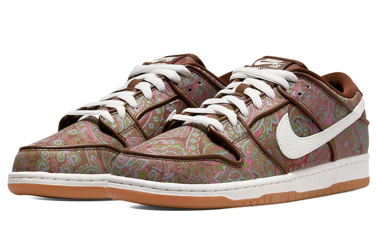 Кроссовки Nike Dunk SB Paisley Brown White — фото 3
