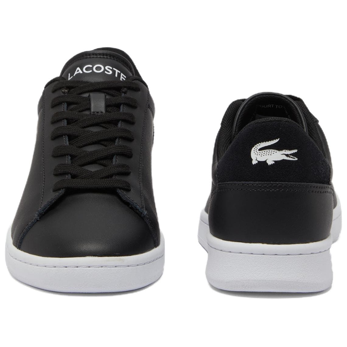 Кроссовки LACOSTE Carnaby Set Низкие Скейтборд Кроссовки Мужские Черно-Белые - изображение 4