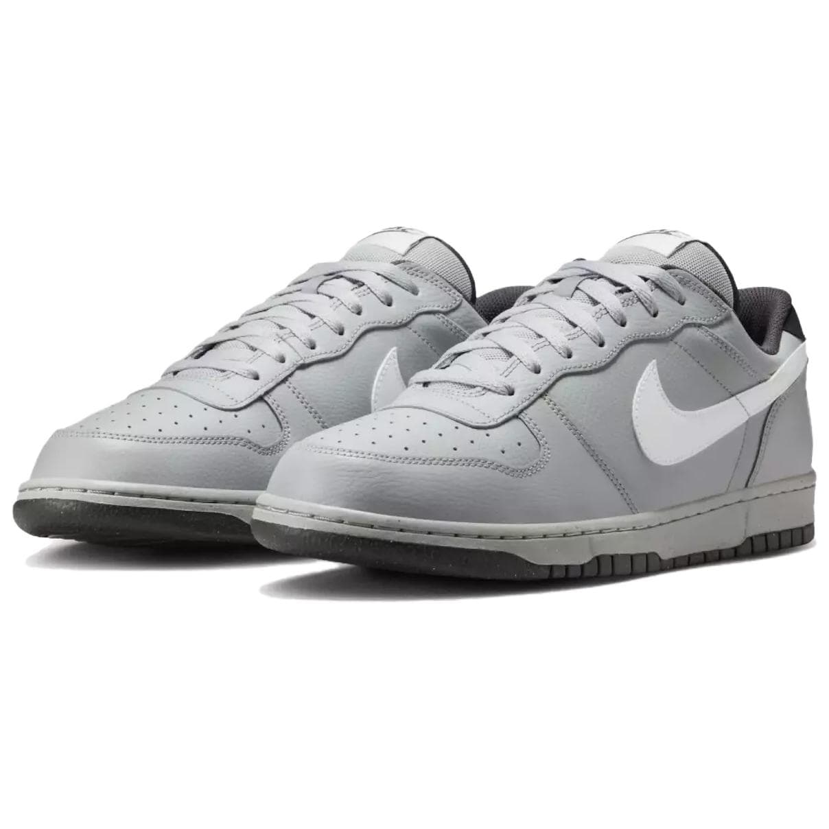 Кроссовки NIKE BIG Кожа Удобный Low Топ Скейтборд Обувь Мужской Серый - изображение 3
