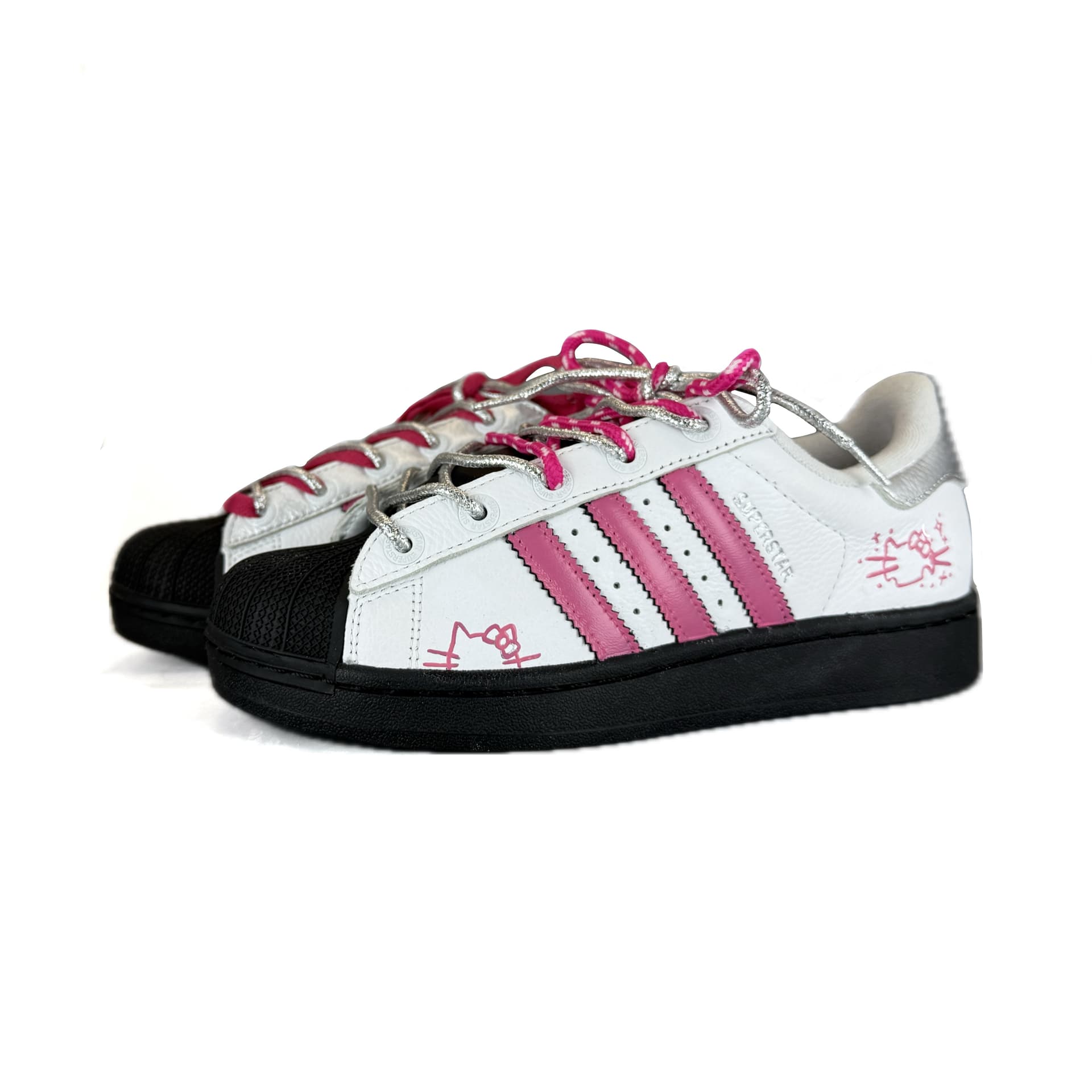 Кроссовки adidas Originals Superstar 2 Pink Silver - изображение 3