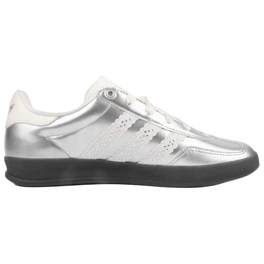 Кроссовки Adidas Originals GAZELLE INDOOR Low Топ Скейтборд Обувь Женская Серебряная - изображение 2
