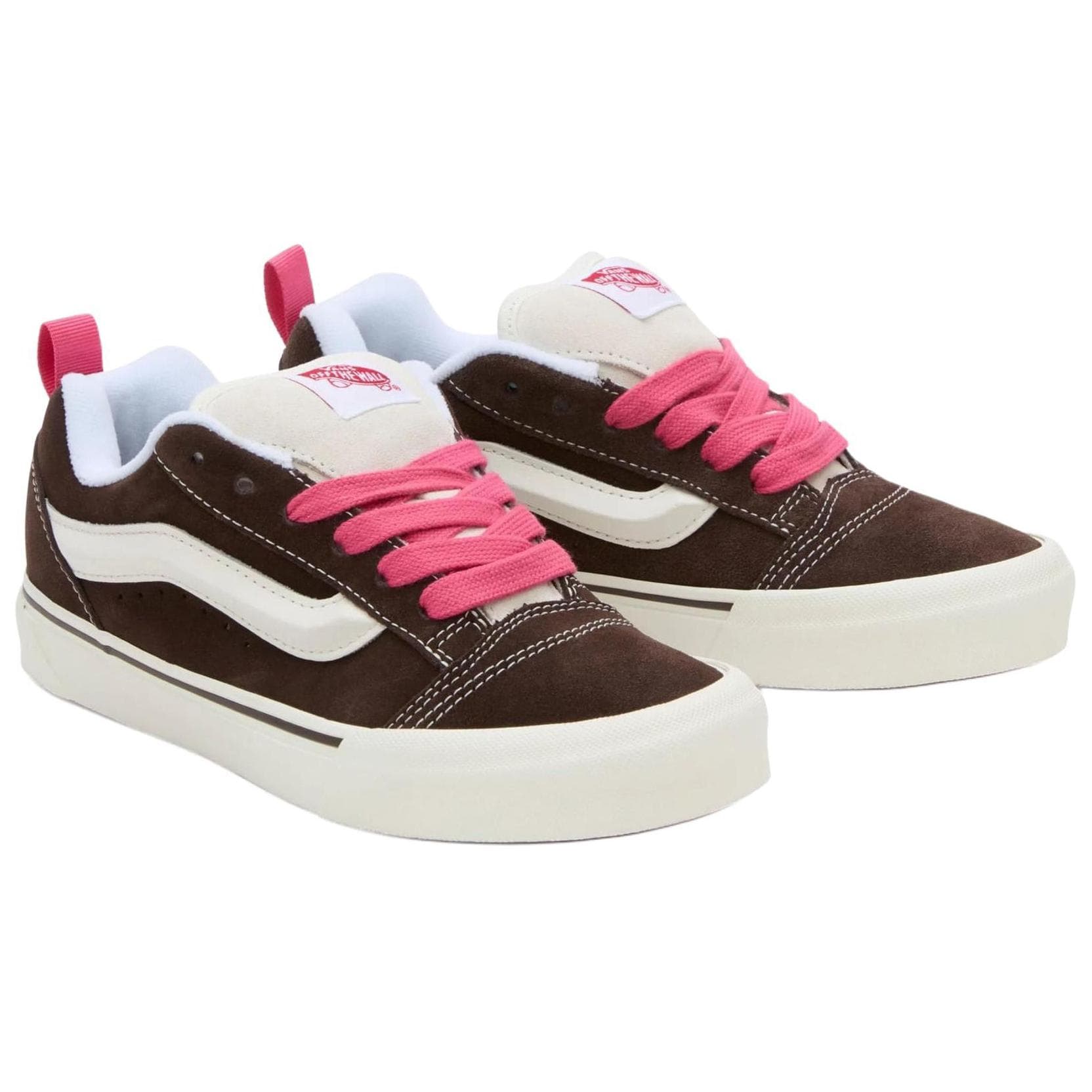 Кроссовки Vans Knu Skool Brown Red - изображение 3