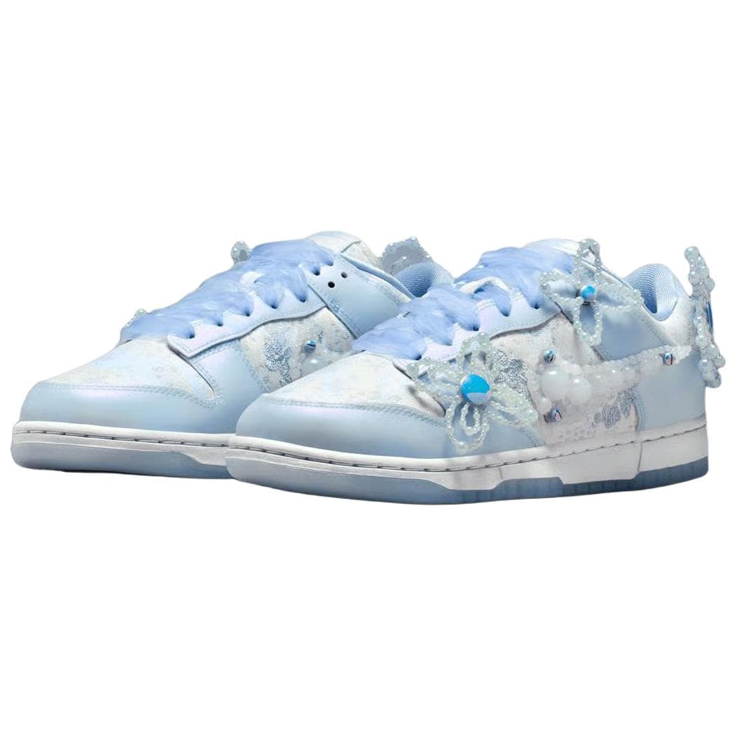Кроссовки Nike X SUSAN FANG Dunk Синтетическая кожа Скейтборд Кроссовки Женские Светло-синие - изображение 3