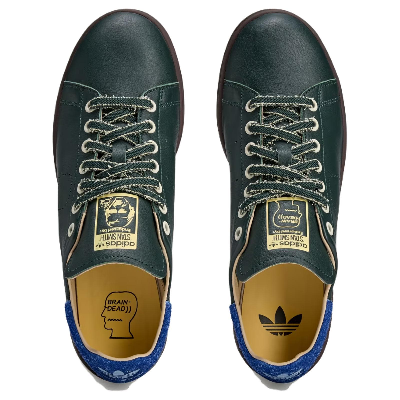 Кроссовки Brain Dead X adidas originals Stan Smith противоскользящие устойчивые к истиранию низкие кеды для скейтбординга - изображение 4