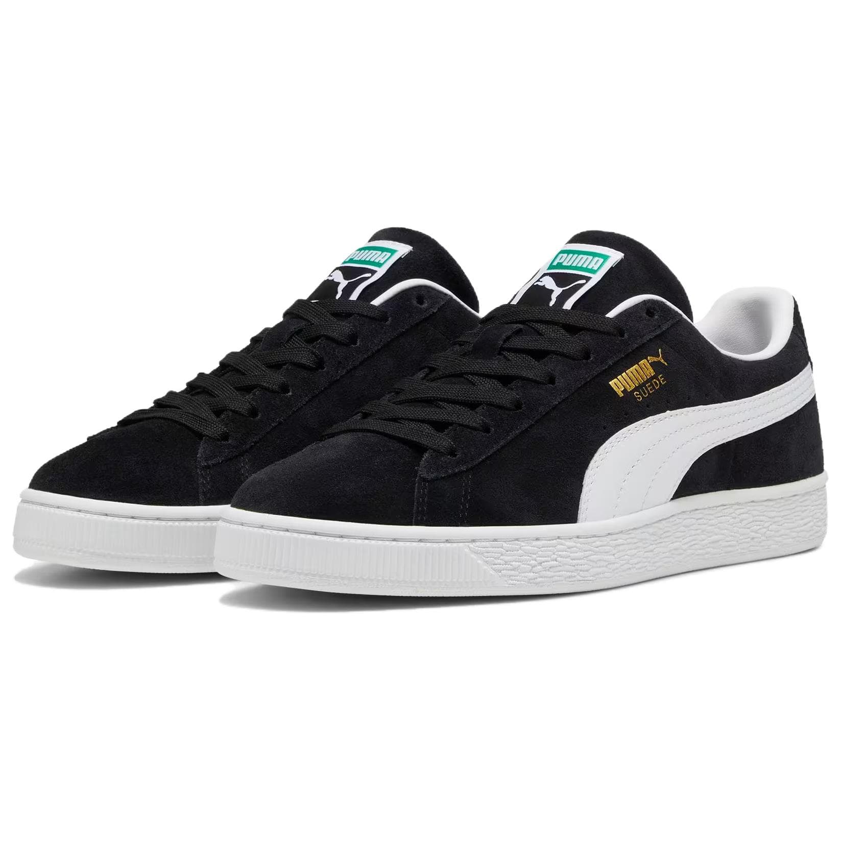 Кроссовки PUMA Suede Classic Low Скейтборд Обувь Женская Черно-Белая - изображение 3