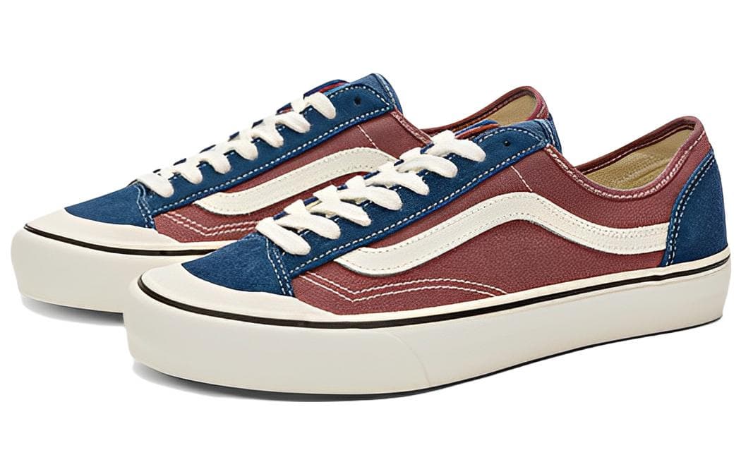 Кроссовки Vans Style 136 White Red Blue - изображение 3