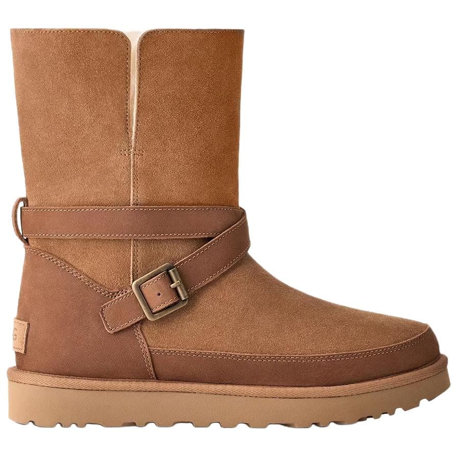 Ботинки зимние UGG Classic Novelty Корова Спилок Теплоизоляционные Снежные Ботинки Женские Каштановый - изображение 3