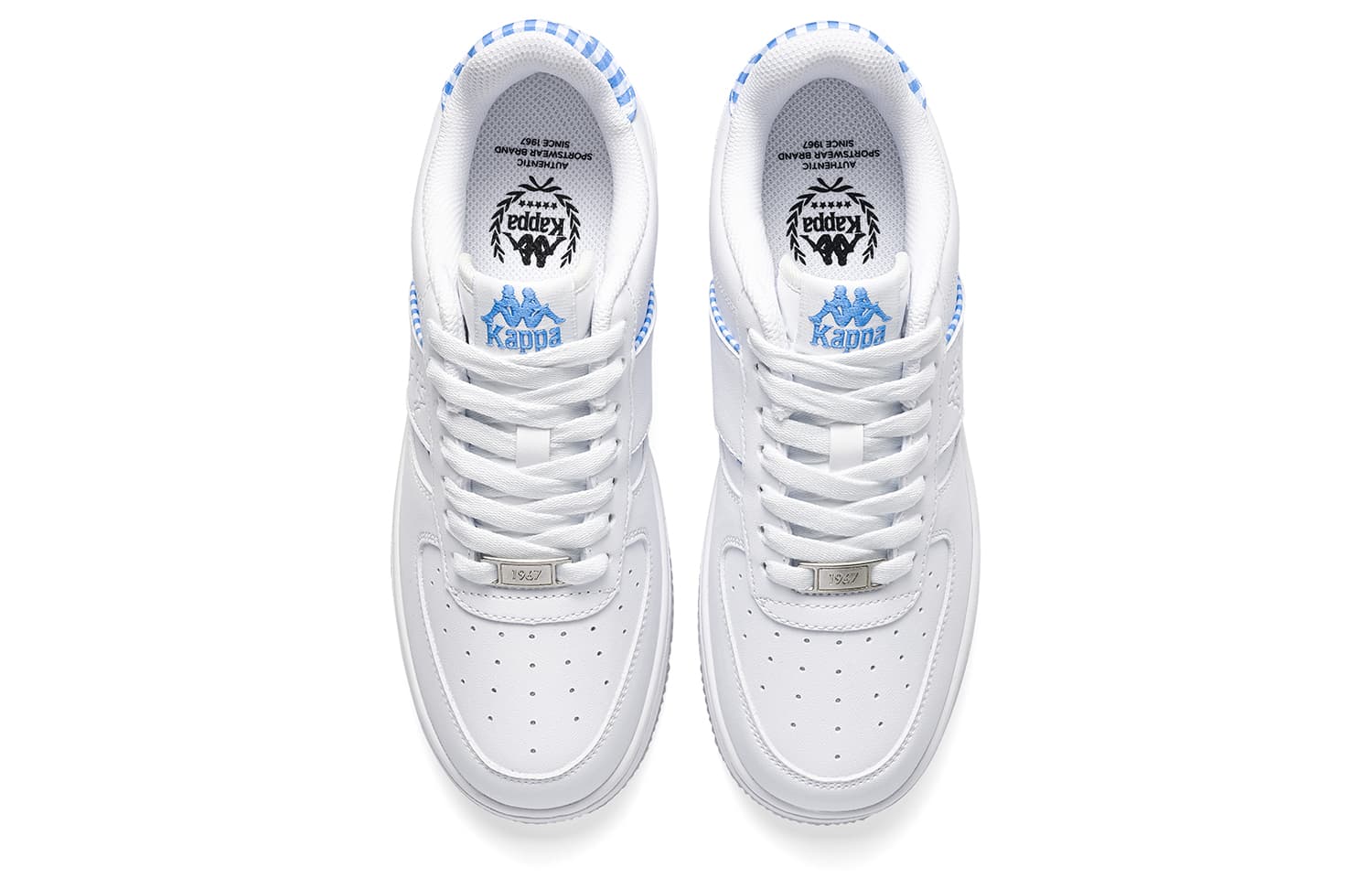 Кроссовки kappa Omini Low Топ Скейтборд Обувь Women's White Синий - изображение 4