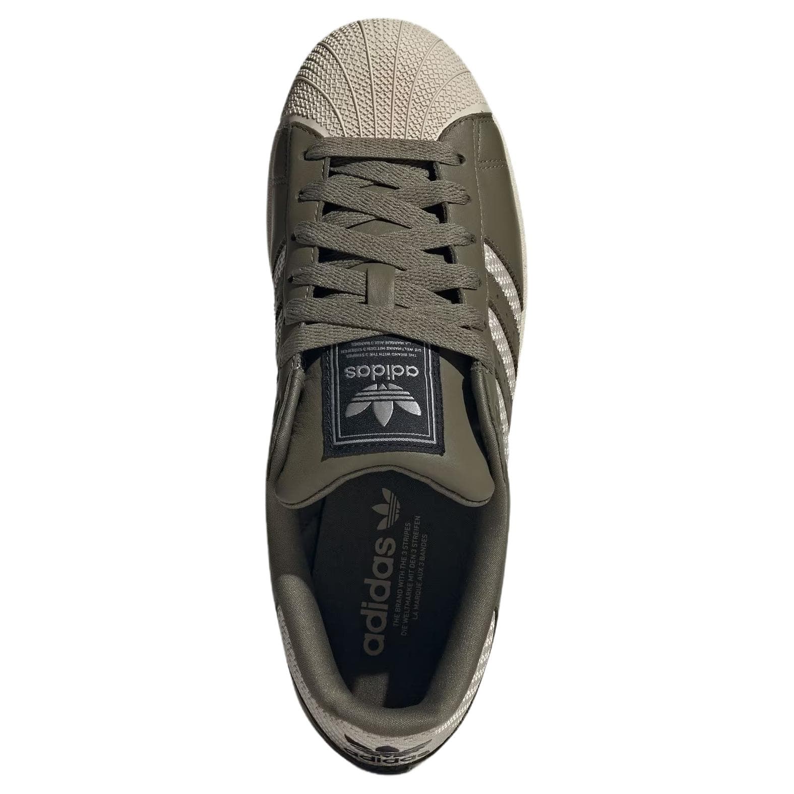Кроссовки Adidas Originals Superstar 2 Low Топ Скейтборд Обувь Унисекс Оливково-зеленый - изображение 3