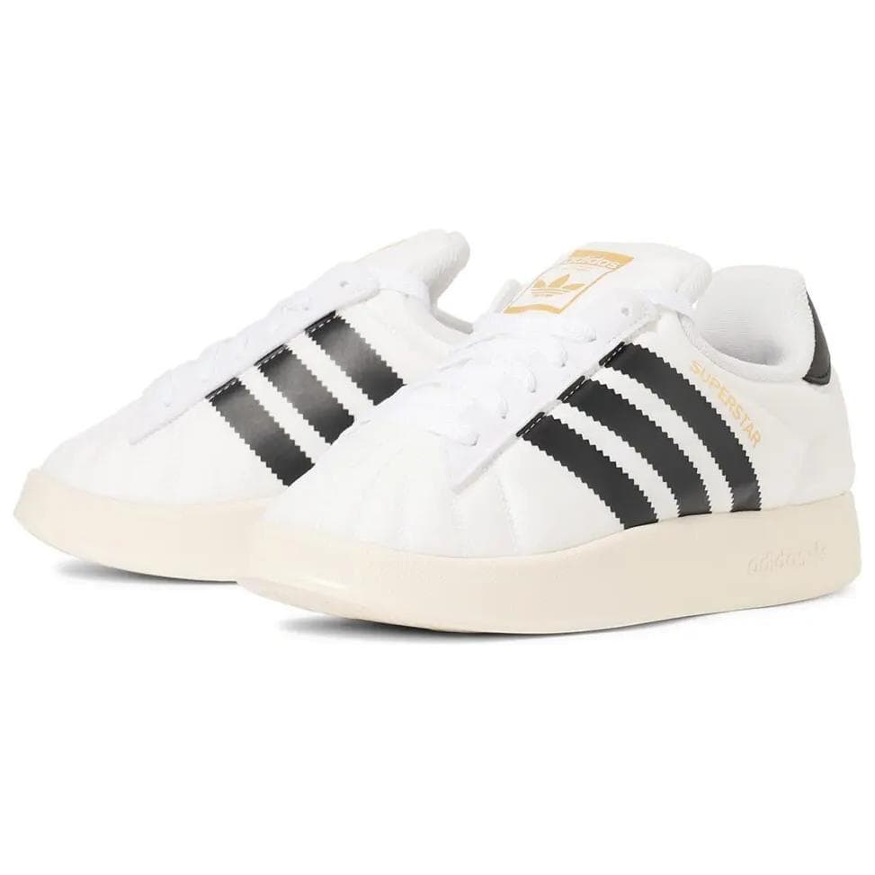 Кроссовки Adidas Originals Superstar Текстиль Синтетическая кожа Низкие кеды Скейтборд Обувь Женская Белая - изображение 3