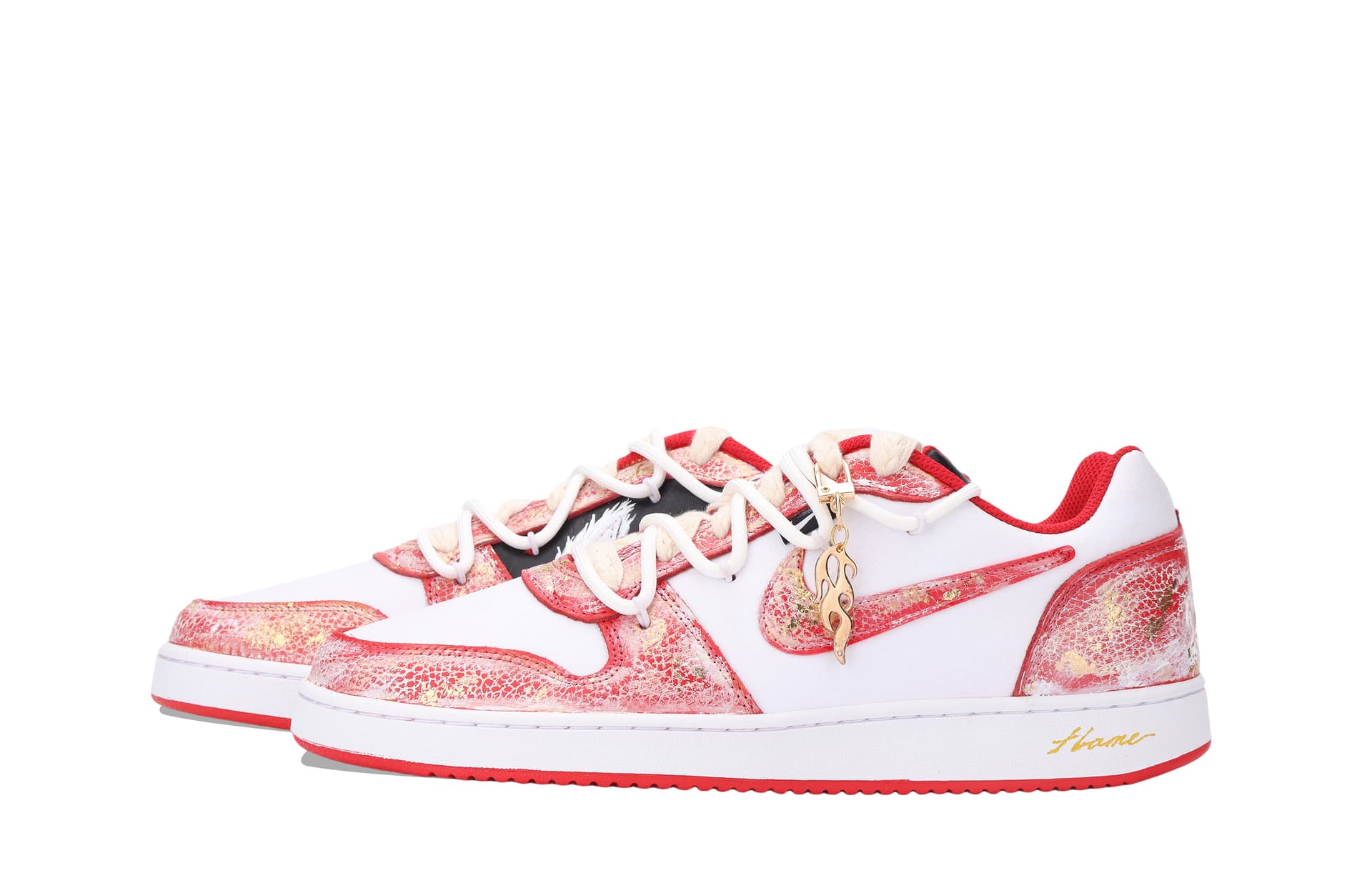Кроссовки Nike Ebernon White Red - изображение 4