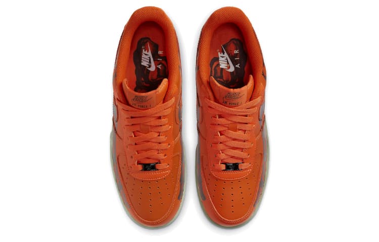 Кроссовки Nike Air Force 1 Low 07 Skeleton QS "Orange" - изображение 4
