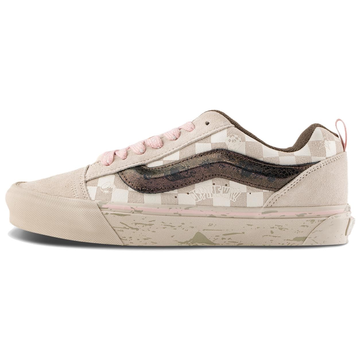 Кроссовки Vans X POP MART Knu Skool Скейтборд Обувь Unisex Light Бежевый - изображение 1