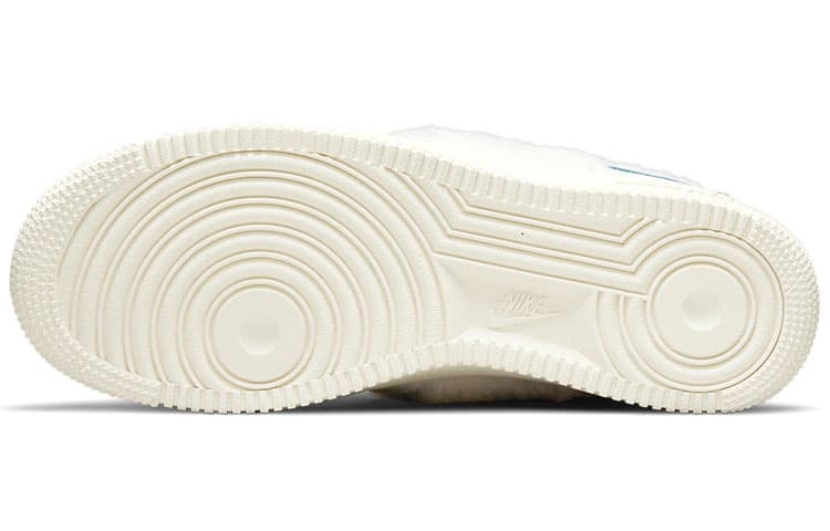 Кроссовки Nike Air Force 1 Sherpa Fleece White Blue — фото 6