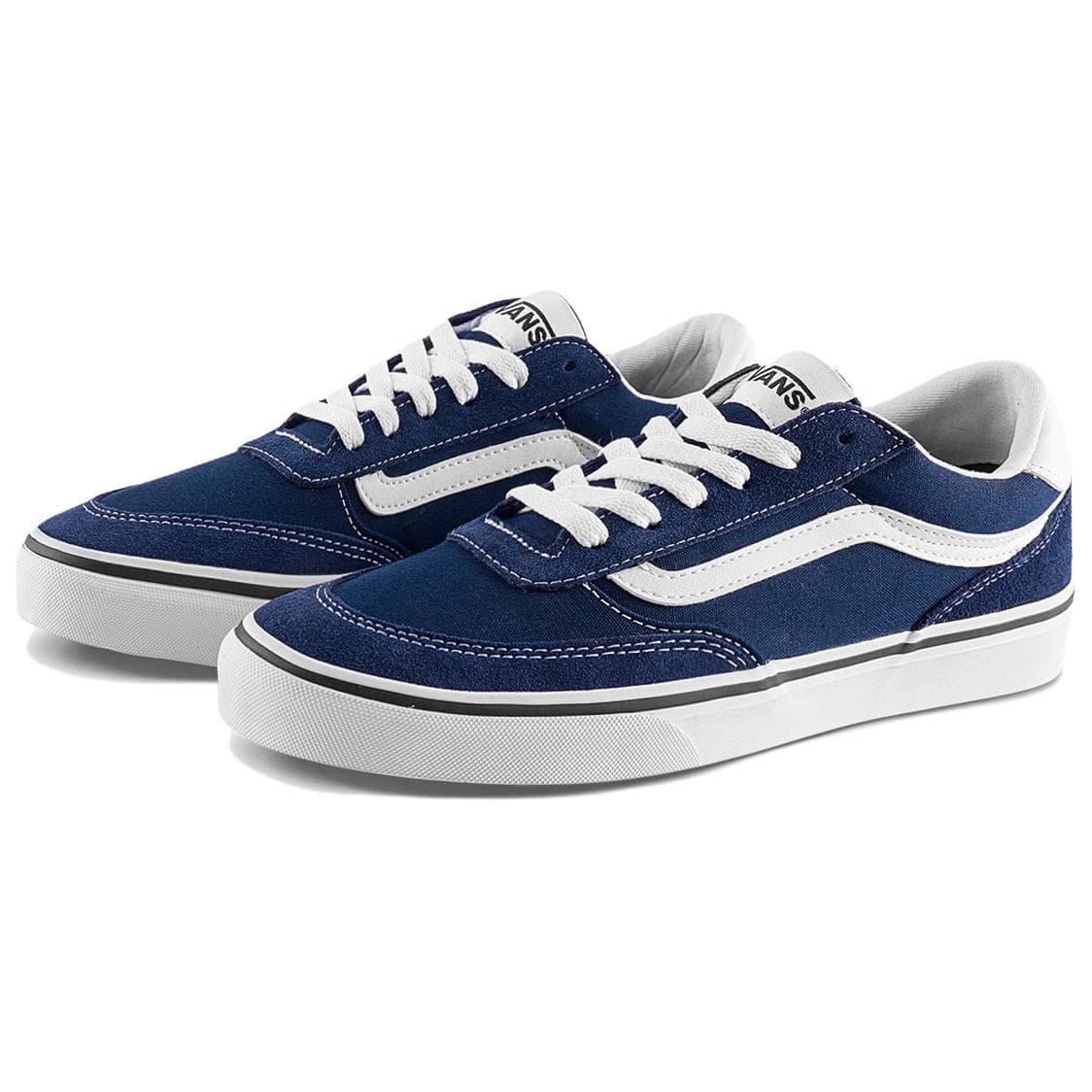 Кроссовки Vans Brooklyn LS Устойчивая к истиранию низкая скейтбордическая обувь для мужчин синяя - изображение 3