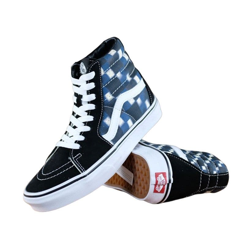 Кроссовки Vans SK8-Hi Black White Blue - изображение 4