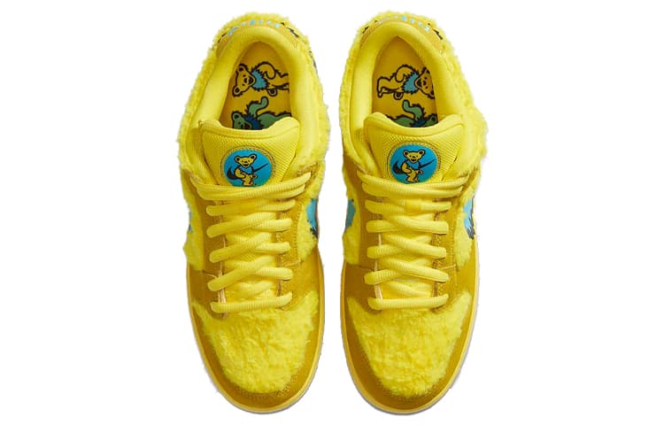 Кроссовки Grateful Dead x Nike Dunk SB Pro "Opti Yellow" - изображение 4