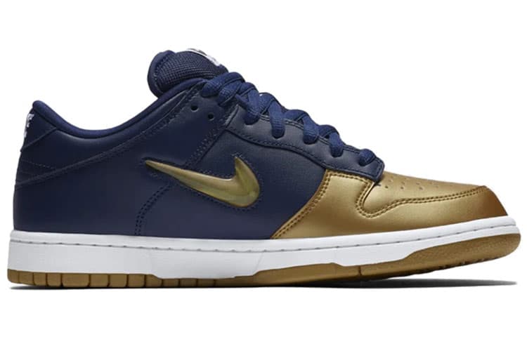 Кроссовки Supreme x Nike Dunk SB Low Gold Blue - изображение 2