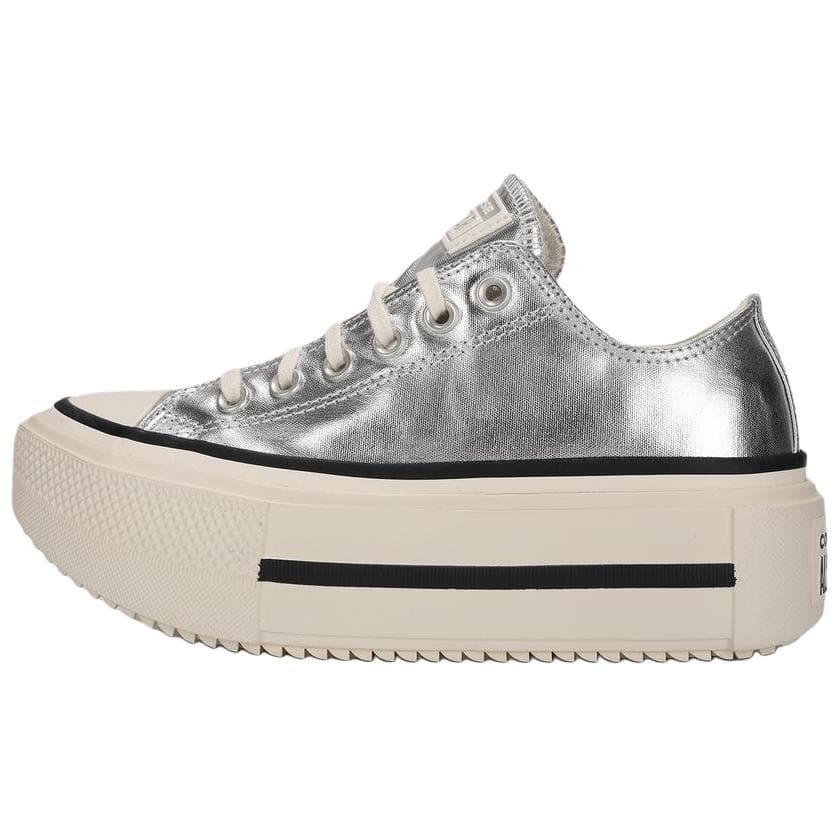 Кроссовки Converse Chuck TAYLOR All Star Lift Low Топ Скейтборд Кроссовки Унисекс Серебряный - изображение 1