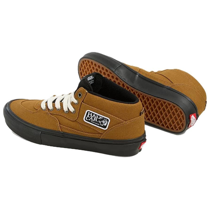 Кроссовки Vans SKATE CLASSICS Легкие Дышащие Легкие и Дышащие MID Топ Скейтборд Кроссовки Женские Коричнево-Желтые - изображение 3