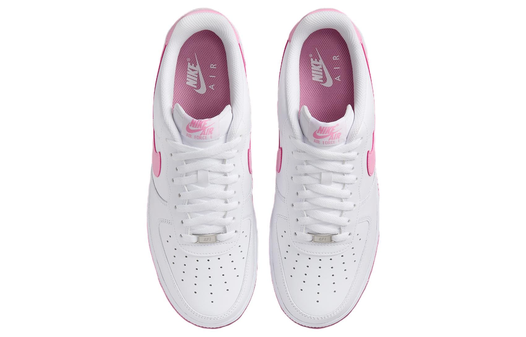 Кроссовки Nike Air Force 1 Low White Pink — фото 4
