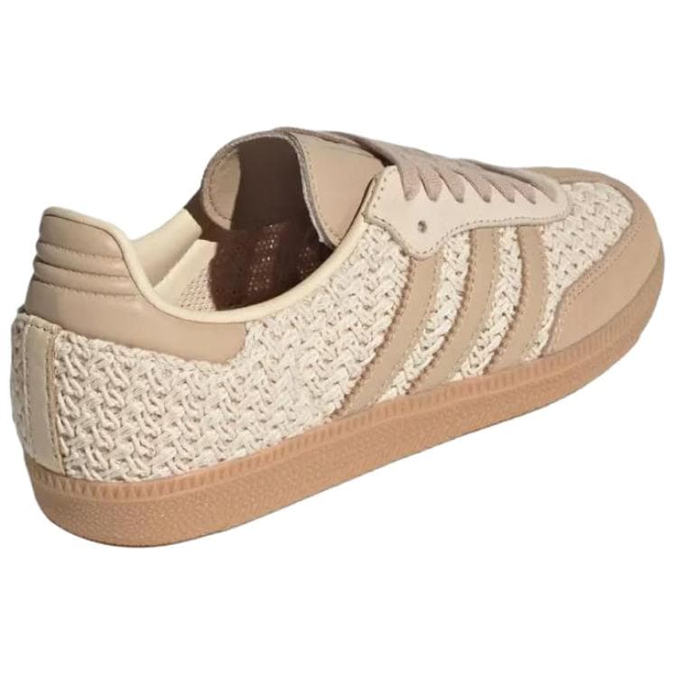 Кроссовки Adidas Originals Samba Crochet Пачка Ткань Низкие Кроссовки для скейтбординга Женские Коричневые - изображение 4