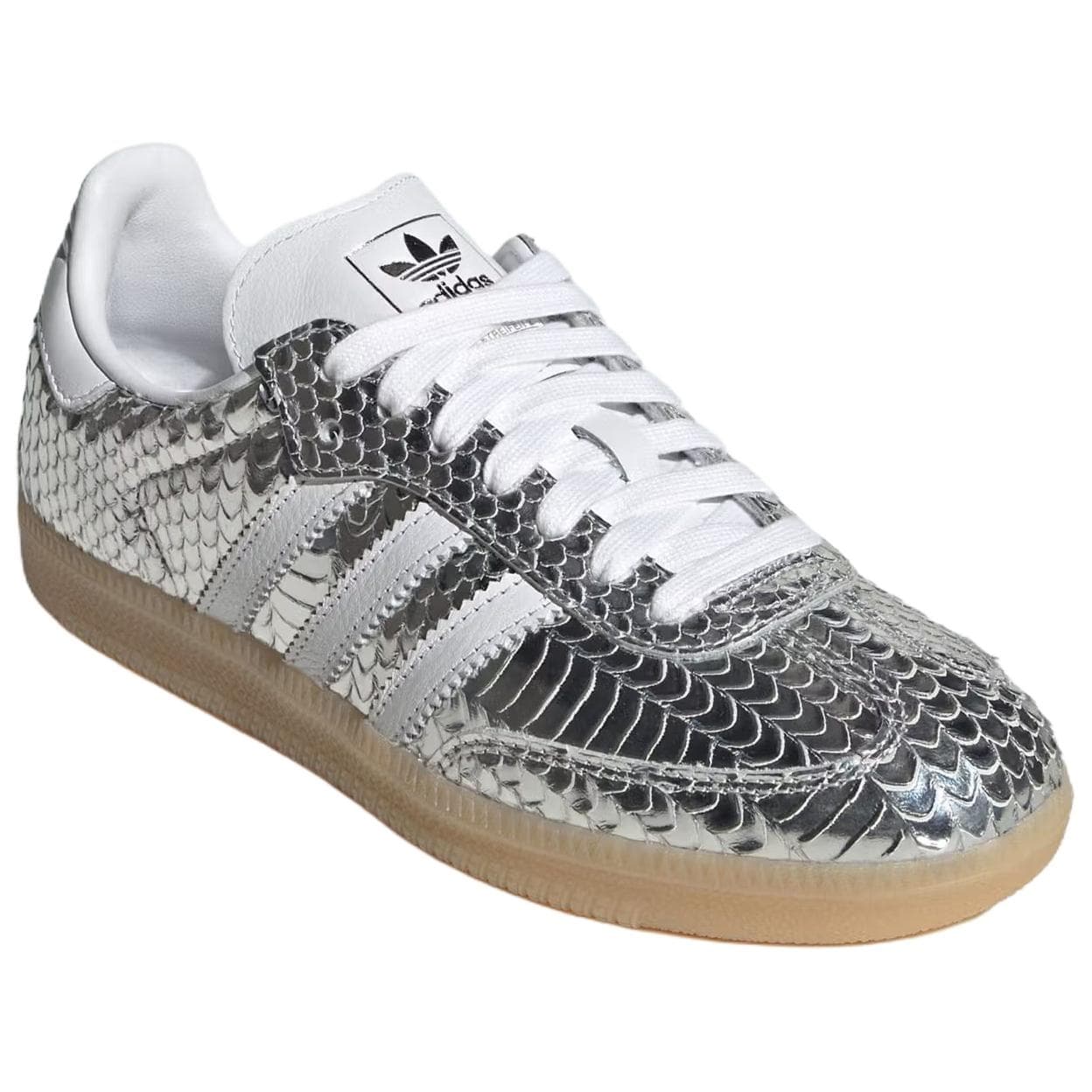 Кроссовки Adidas Originals Samba Коровья кожа Лицевая Скейтборд Обувь Унисекс Серебристо-белый - изображение 3