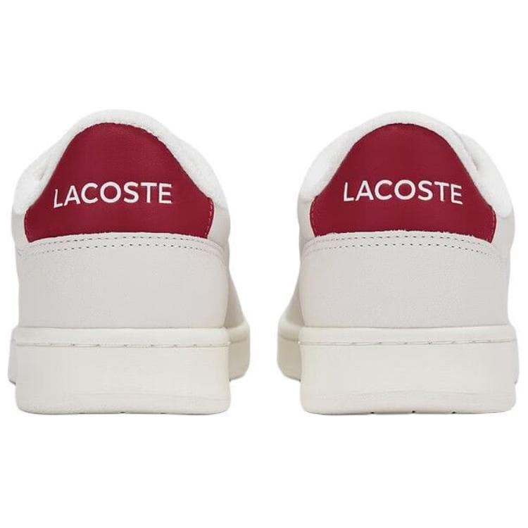 Кроссовки LACOSTE Коровья кожа Низкие кроссовки для скейтбординга Мужские Экрю - изображение 4