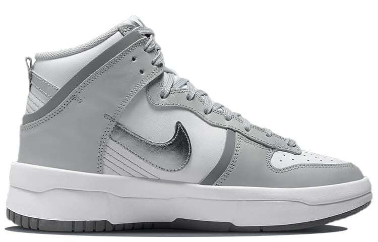 Кроссовки Nike Dunk Up High Grey White — фото 2