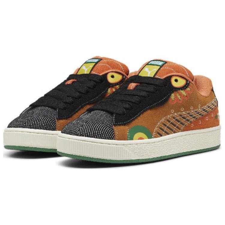 Кроссовки PUMA Suede XL Устойчивые к истиранию Низкие Кроссовки для скейтбординга Унисекс Коричневый Черный - изображение 3