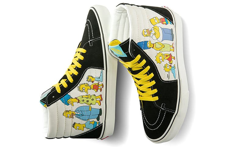 Кроссовки Vans SK8 High The Simpsons Black White - изображение 4