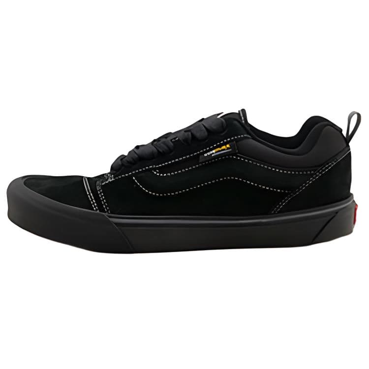 Кроссовки Vans Knu Skool Устойчивая к истиранию низкая скейтбордическая обувь мужская черная - изображение 1