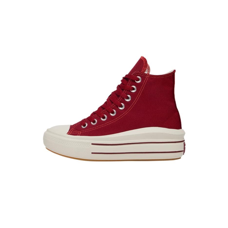 Кроссовки Converse All Star Move Удобные Универсальные Износостойкие Мид-топ Повседневная обувь для скейтборда Женские Ярко-красный - изображение 1