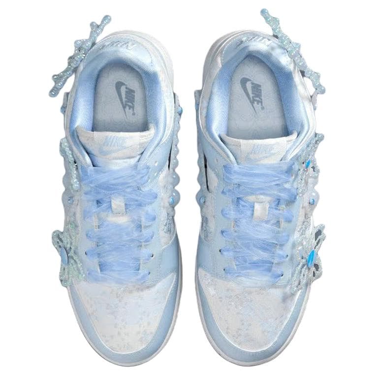 Кроссовки Nike X SUSAN FANG Dunk Синтетическая кожа Скейтборд Кроссовки Женские Светло-синие - изображение 4